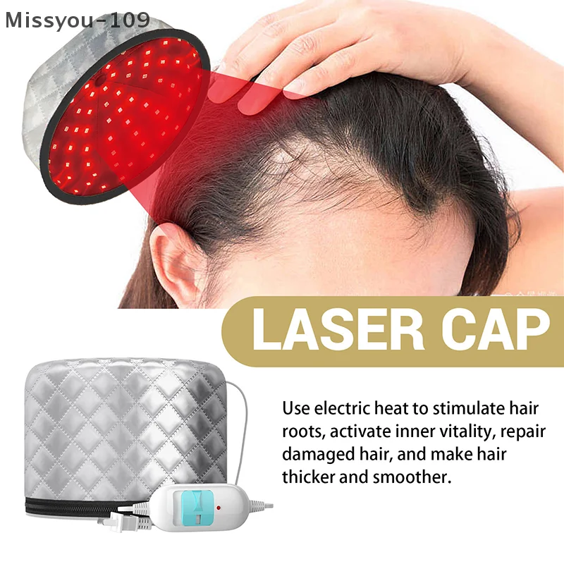 غطاء علاج سبا للشعر الكهربائي مع تسخين حراري قابل للتعديل للعناية الشخصية بالشعر #5