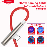 Oneplus 90 Degree Game Cable Usb Type C 100w 80w Supervooc Cables Quick Fast Charge 65w One Plus Ace 3 Pro 12 11r Nord Ce3 Pad 9