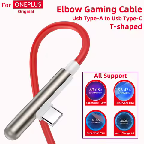 Oneplus 90 Degree Game Cable Usb Type C 100w 80w Supervooc Cables Quick Fast Charge 65w One Plus Ace 3 Pro 12 11r Nord Ce3 Pad 9