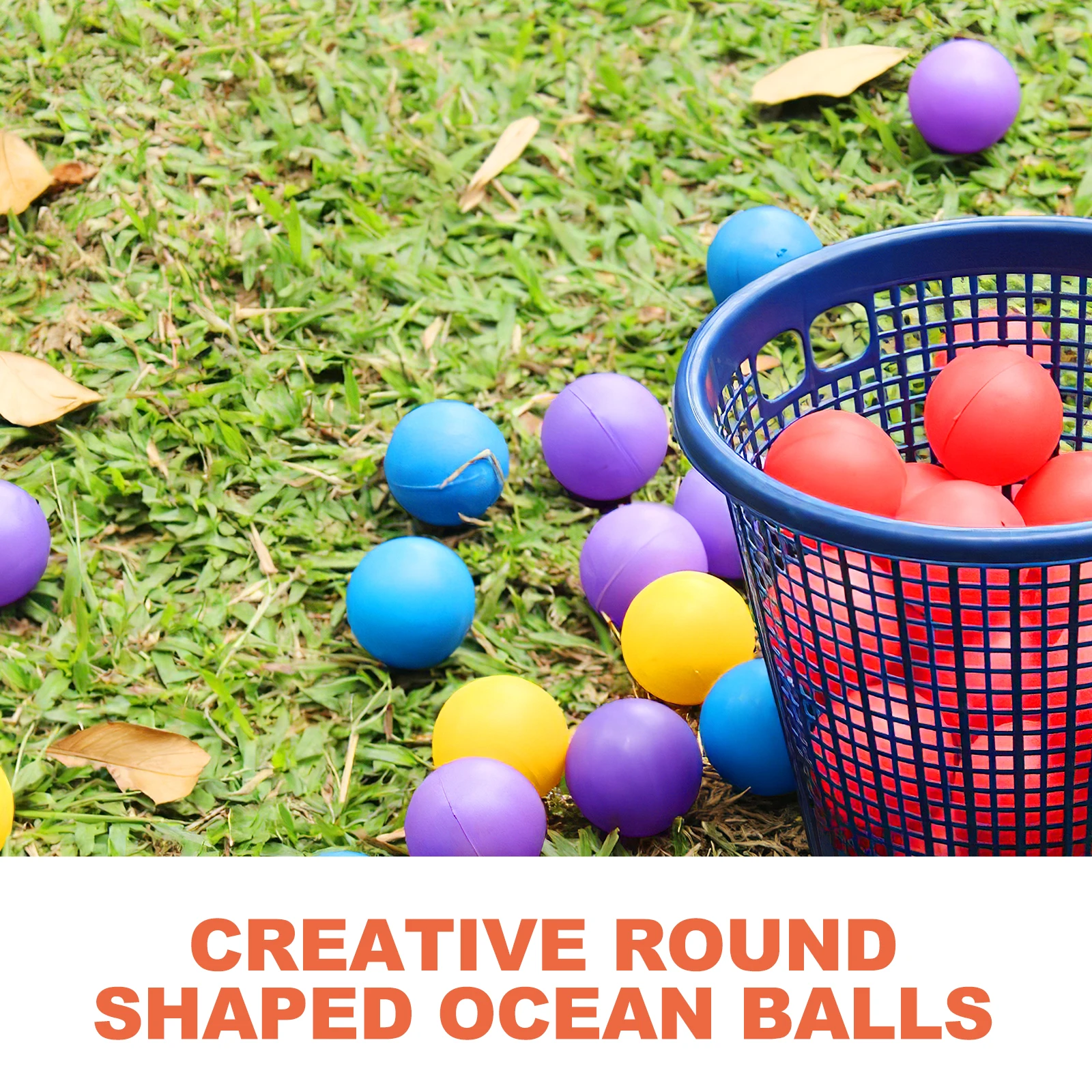 

50pcs Plastic for Ball Pit Kids Toys Beach Games Toddlers PE Material Safe Crush Resistant Colorful Balls Pool Fillings