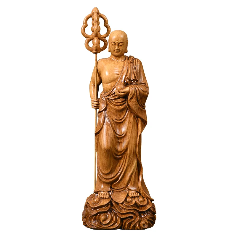 LMM high-end Chinese Zen decoration living room tea table Bogu rack imitation wood carving handicrafts