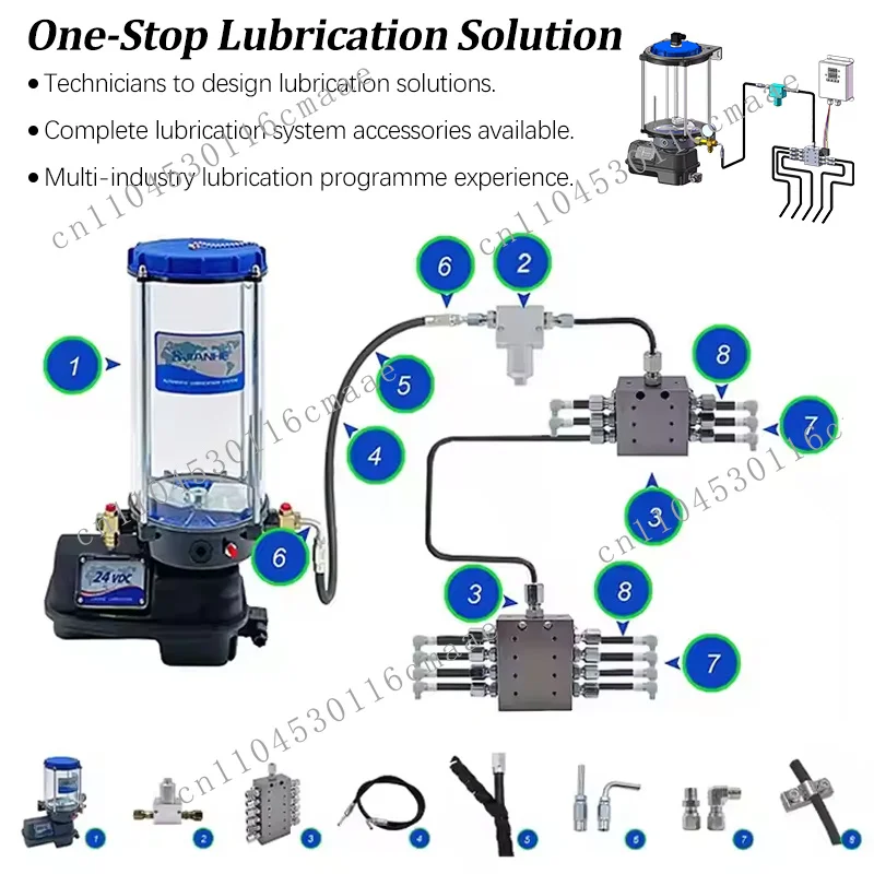 Electric Grease Pump for Bulldozer Grease 24v 12V Automatic Grease Lubrication Pump System