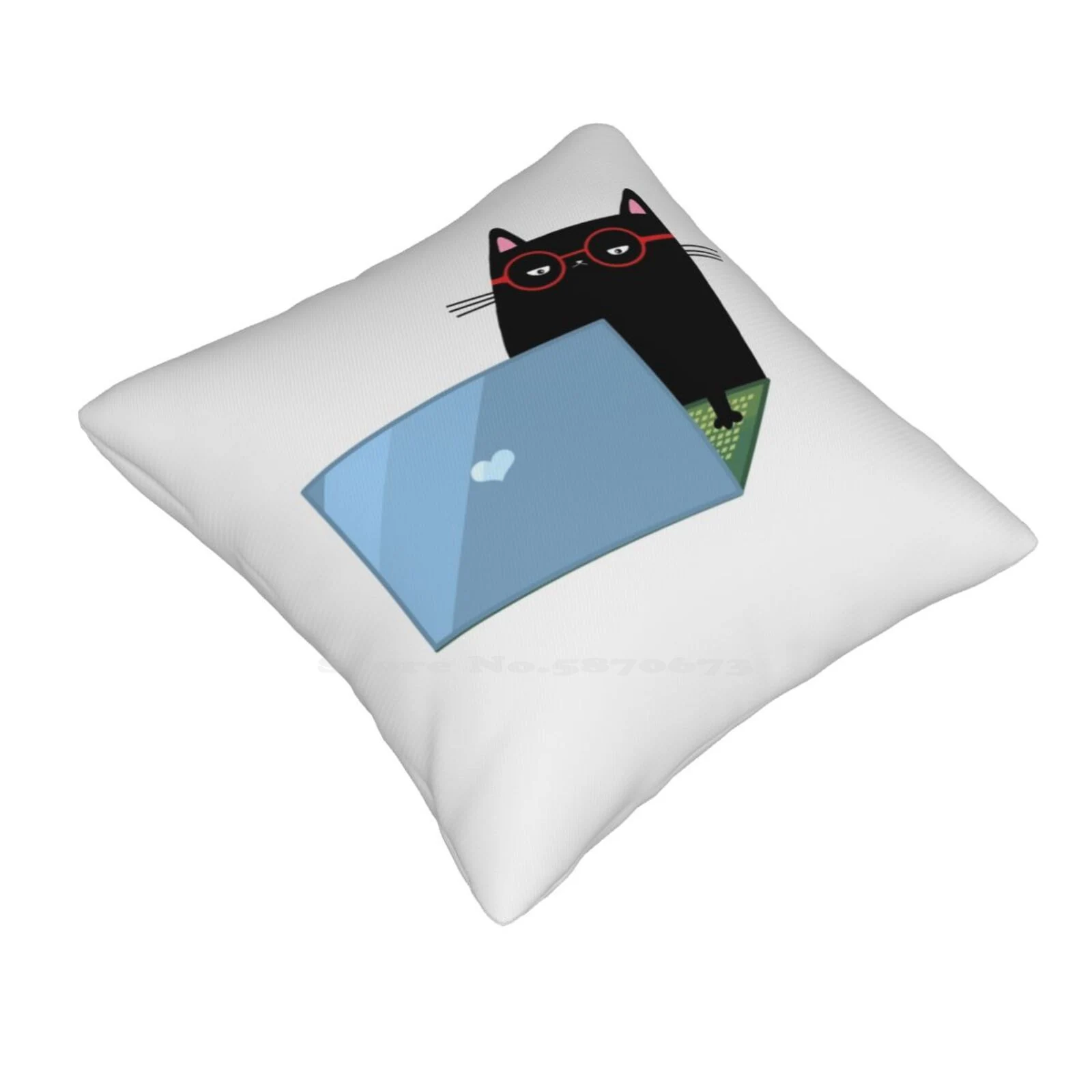 Did U Want Something ? Home Sofa Car Cushion Cover Pillowcase Funny Laptop Office Work Black Cat Kawaii Cute Computer