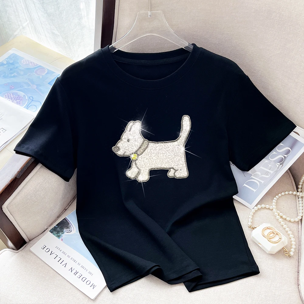 Women Summer New Short Sleeve T shirt  Spring New Tops Korean Top for Young Women in Summer Print Design Women's Clothing Chic