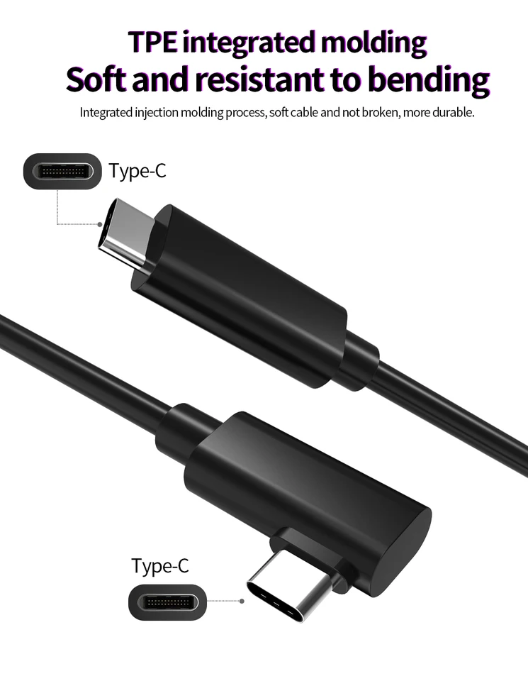 Type-C Kabel for Meta Quest 2 Quest3 Pro USB3.2 Gen1 USB C 3.0 3M