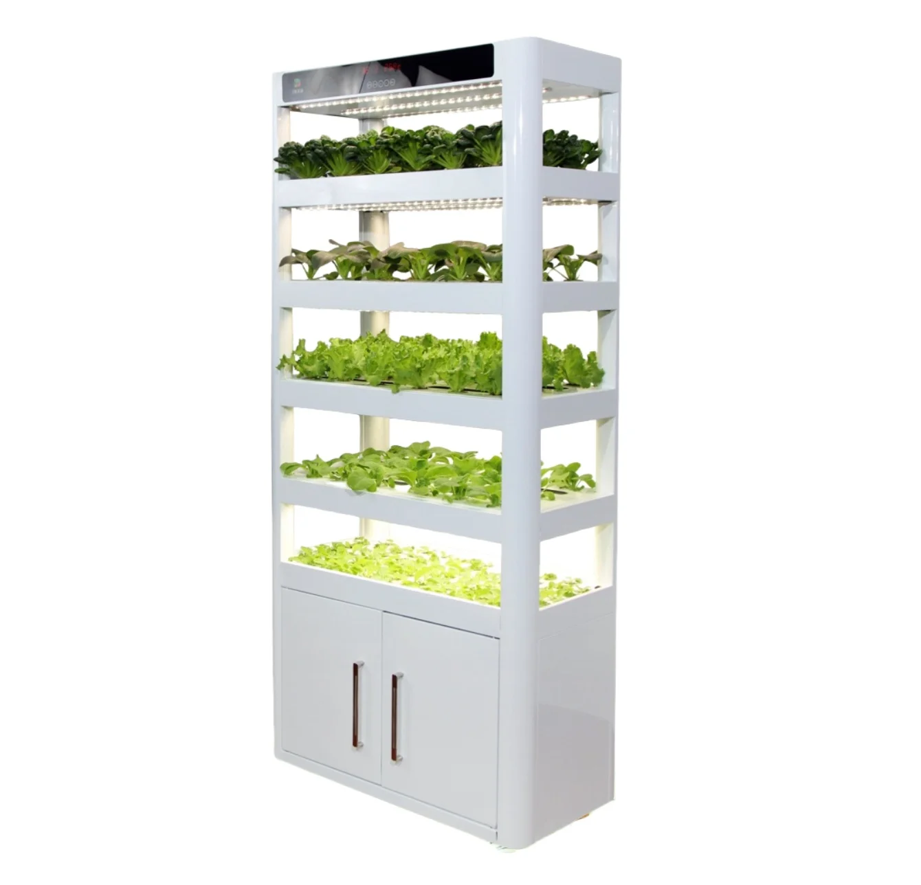 Smart LED Hydroponic Planting Cabinet Indoor Growing System for Lettuce Herbs Salad Home Use