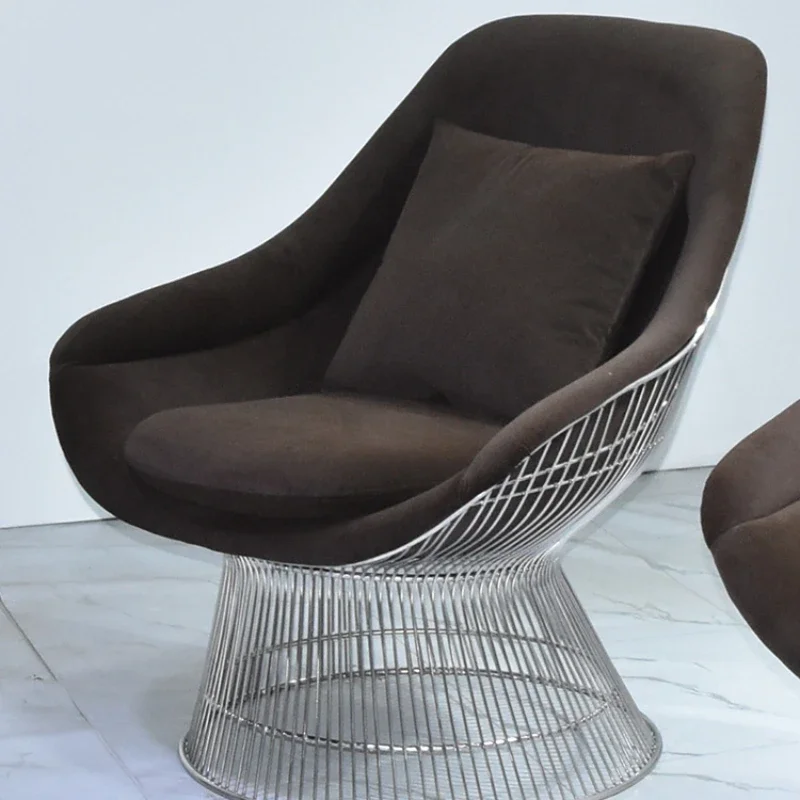 

Single stainless steel light luxury leisure sofa chair