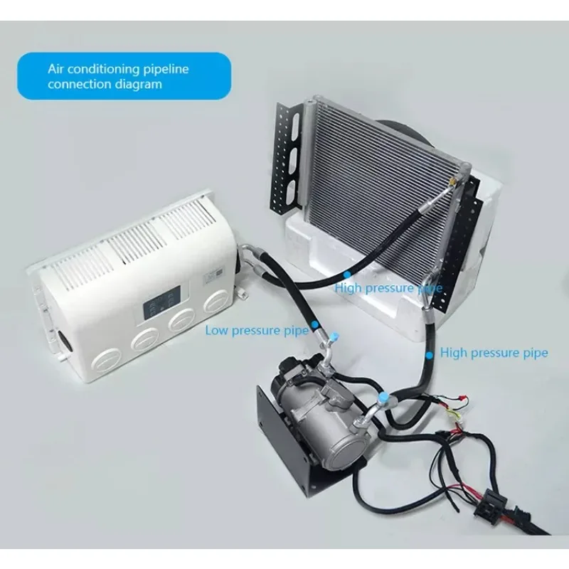 Electric Air Conditioning 12V 24V Dc Truck APU Sleeper Tractor Vehicle Hidden Parking Air Conditioner