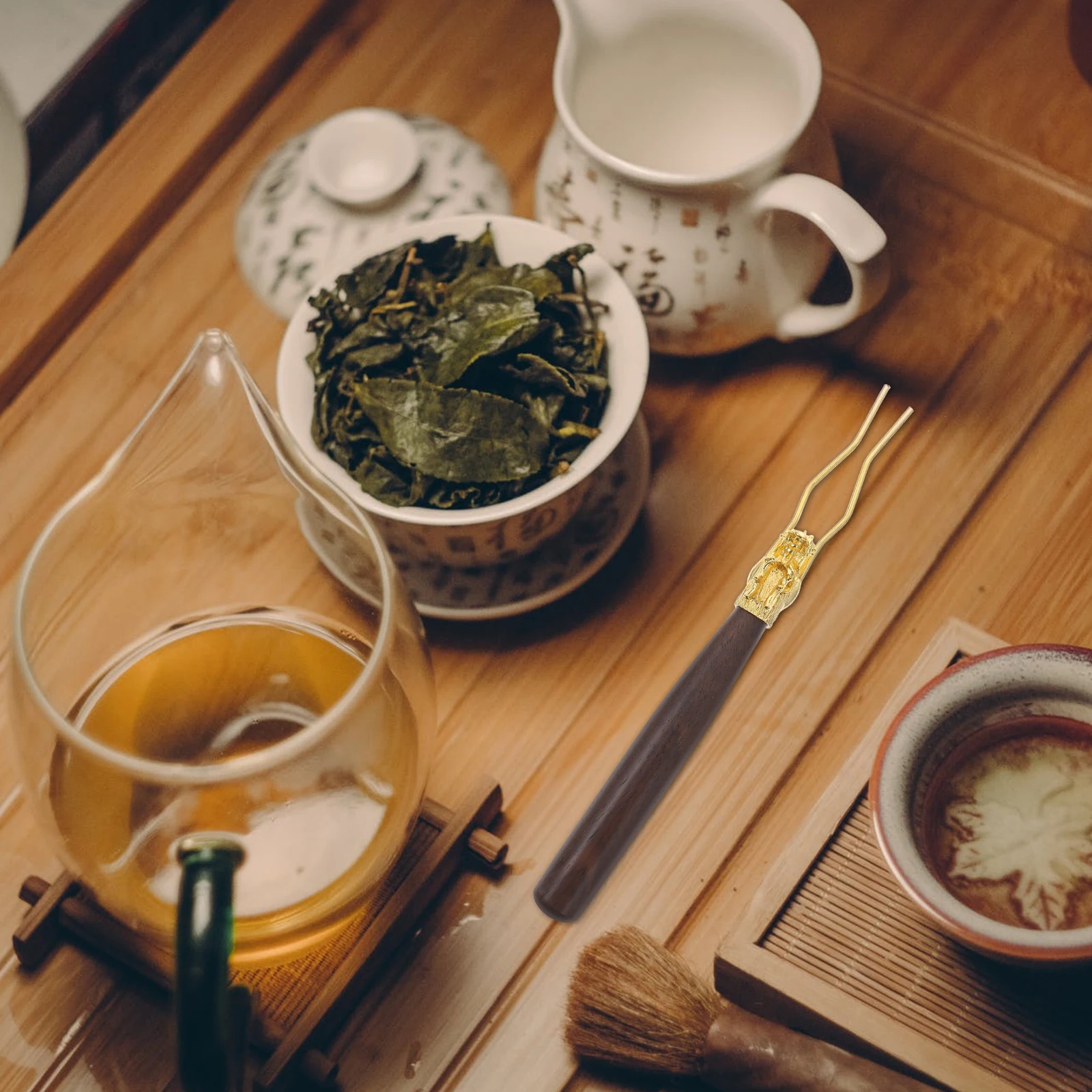 

Creative Tea Cup Holder Wooden Handle Clip Anti-Scald Elegant Health Salad Cheese Multiuse Teacup Clip