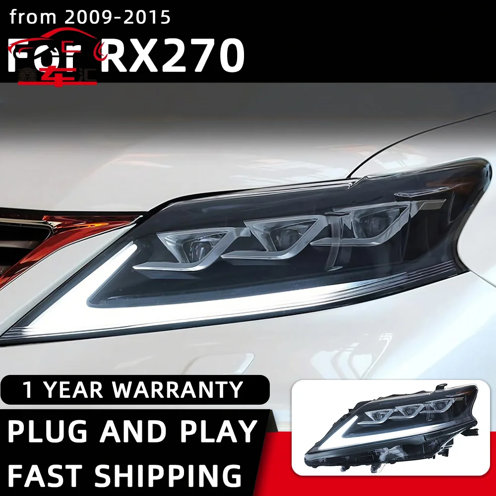 

Car Styling Headlights for Lexus RX270 330 RX350 RX400h LED Headlight 2009-2015 Head Lamp DRL Signal Projector Lens Automotive