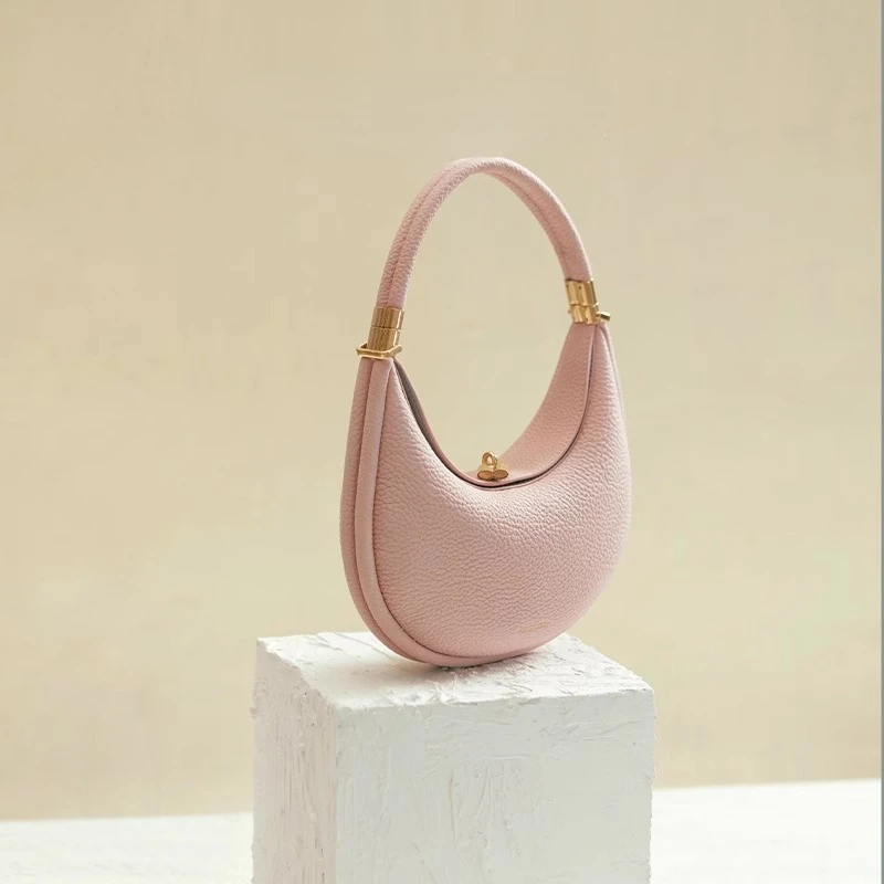 4 Styles Handbags Ladies Leather Crescent Bag with Magnetic Buckle Shoulder Crossbody Fashion Trend Moon Bend Bag Armpit Bag