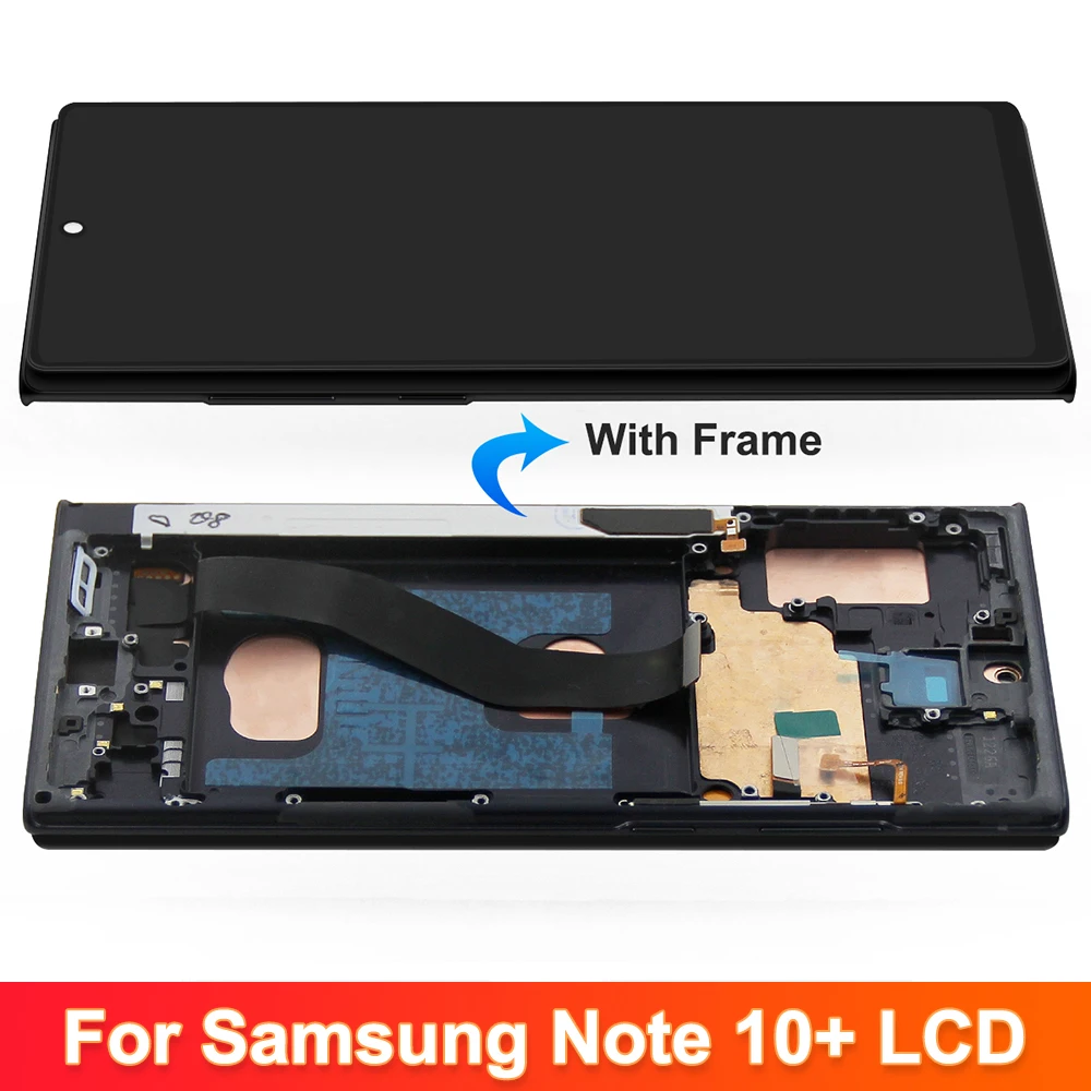 TFT pour Samsung Note 10 Plus SM-N975F d'affichage à cristaux liquides, remplacement SM-N975U d'Assemblage de Hébergements eur d'écran tactile