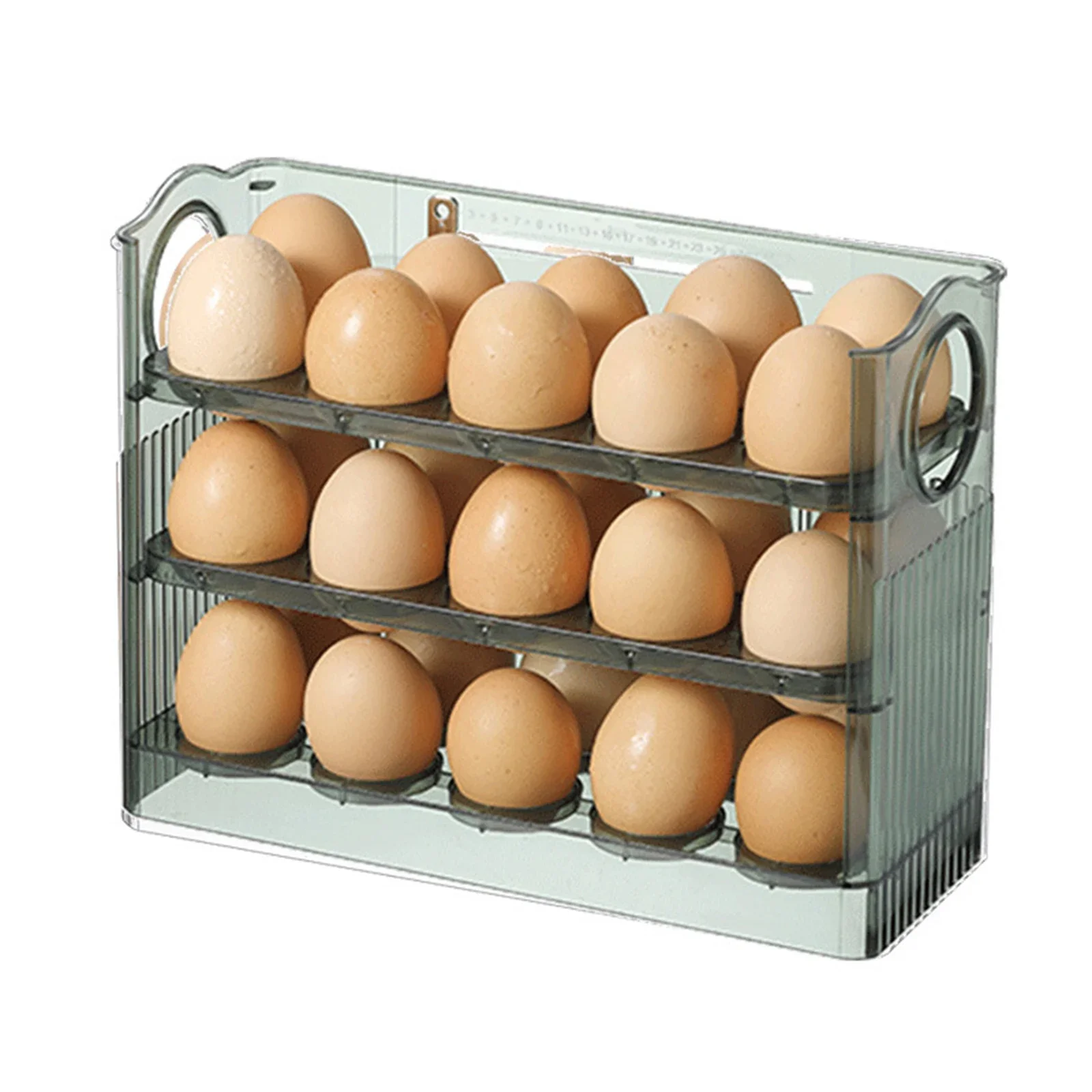 1 Stück Neue Hochkapazitäts-Mehrschichtige Eieraufbewahrungsbox Kühlschrank-Seitentür-Eierhalter Platzsparende Küchen-Spezialaufbewahrung Eierablage – Detail 9