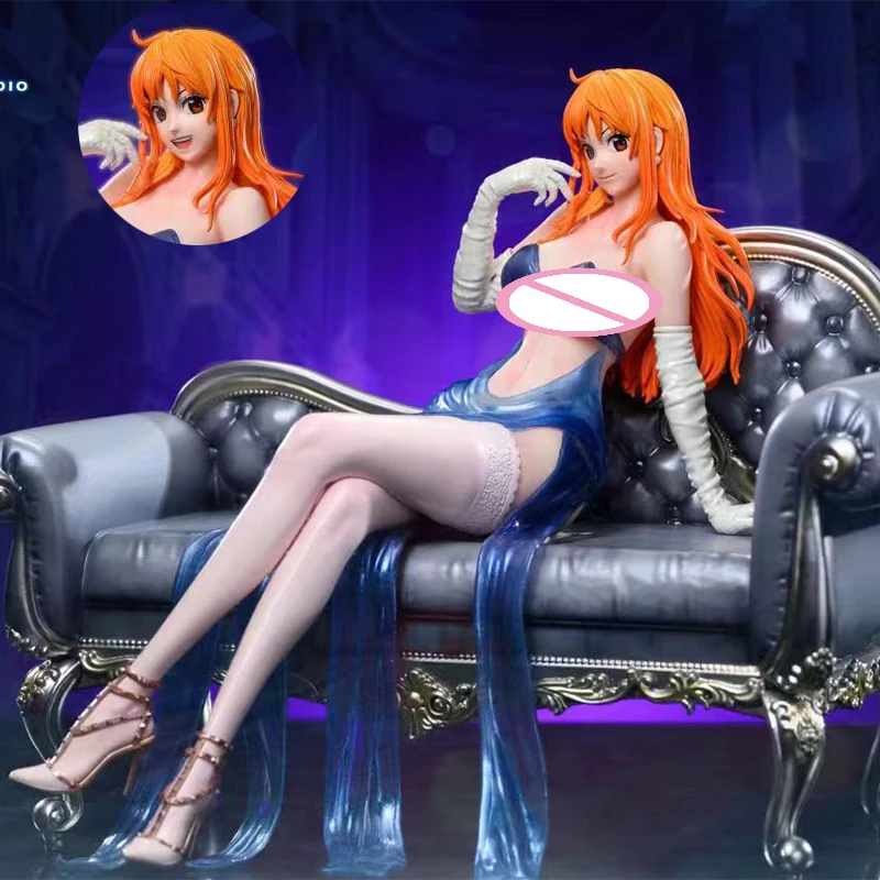 

16.5cm Nami Thugs in Suits Figure One Piece Sexy Nami Action Figure Sofa Series Double Head Model PVC Collection Statue Toys