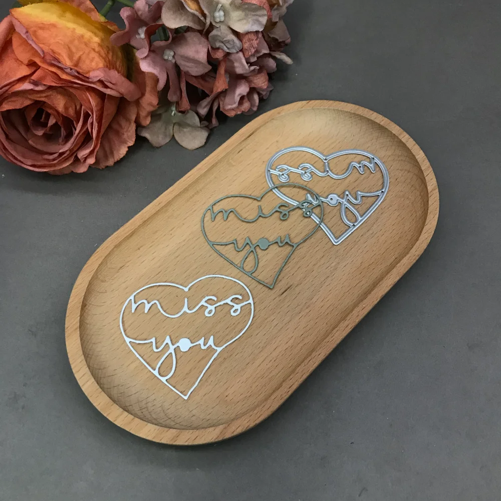 1pcs metal cutting dies cut die mold Letter Heart Scrapbook paper craft blade punch stencils dies