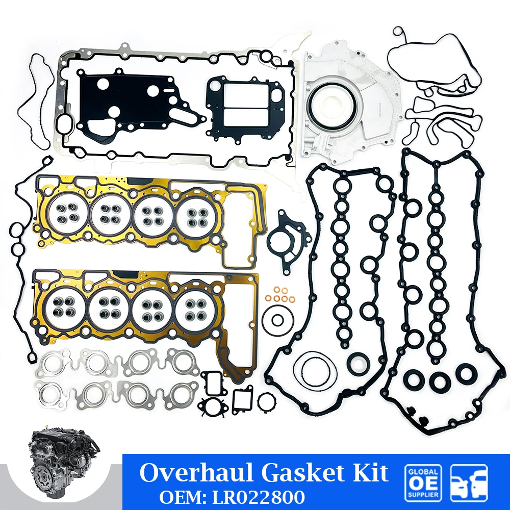 

Engine Full Overhaul Gasket Kit For Land Rover RANGE ROVER SPORT L322 L405 L494 4.4 T 448DT Diesel Auto Car Accessories LR022800
