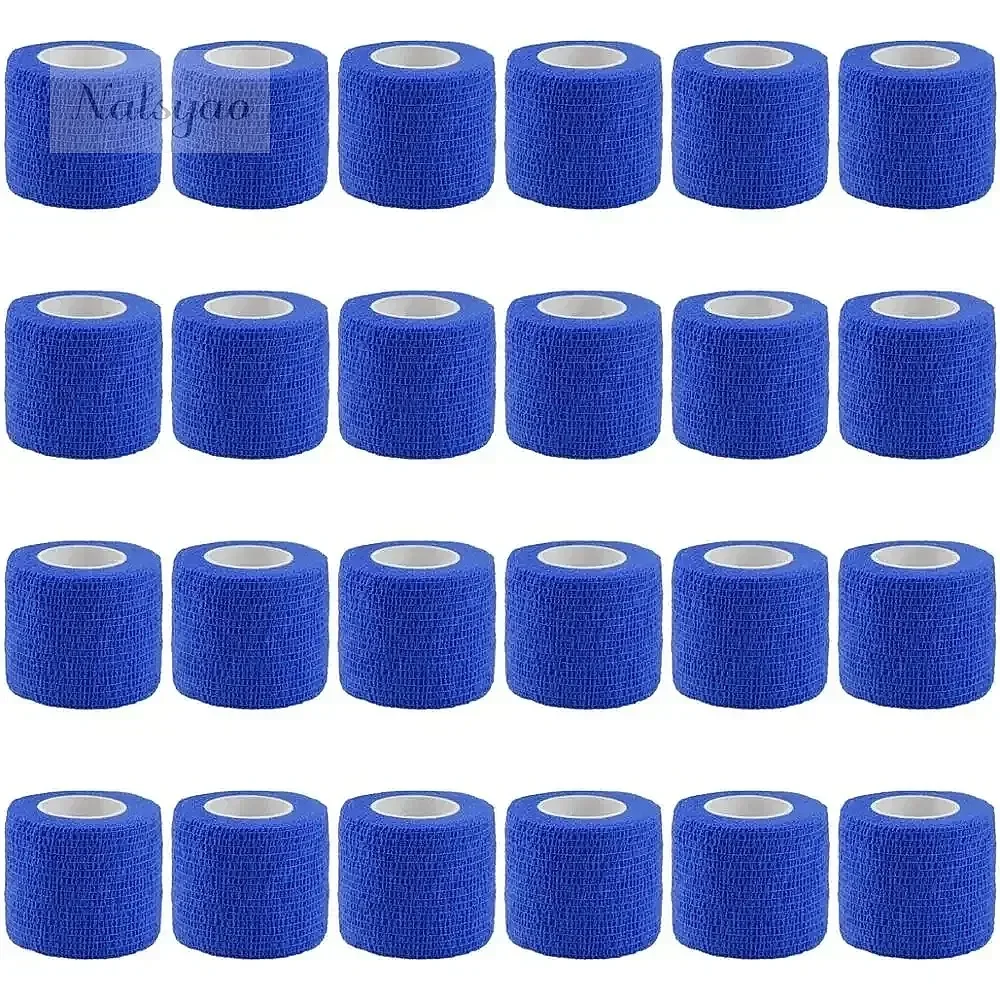 Wholesale 24 Rolls Cohesive Bandage Self Adhesive Wrap for People & Pets Breathable Athletic Elastic First Aid Tape