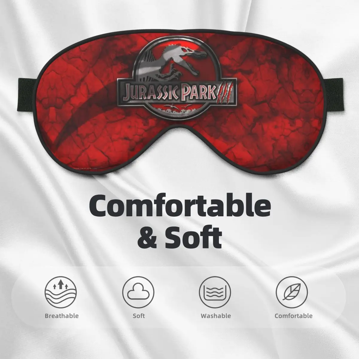 J-Jurassics أقنعة العين الناعمة اثنين من الجانبين الخيال العلمي ديناصور فيلم الغمامة للفندق الإبداعية كتلة خارج ضوء إيباتش