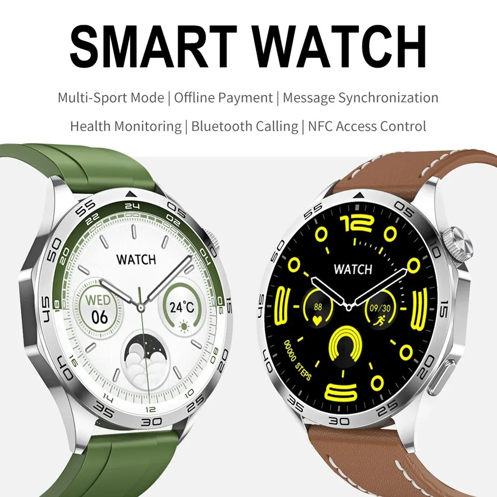 Huawei Original Smart Watch GT4 Bluetooth Call SmartWatch for Men 466*466 AMOLED Screen 5ATM Waterproof with GPS NFC Sport New