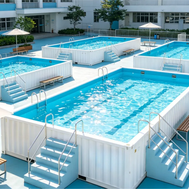 Customized Extra Large Container Pool Quick Installation System Outdoor Above Ground Pool Summer Family Gathering