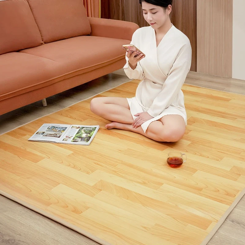 

Нагревательный ковер для гостиной, электрический обогревающий коврик для йоги, карбоновый кристалл, термогрелка для ног, быстрый нагрев, подогреватель пола