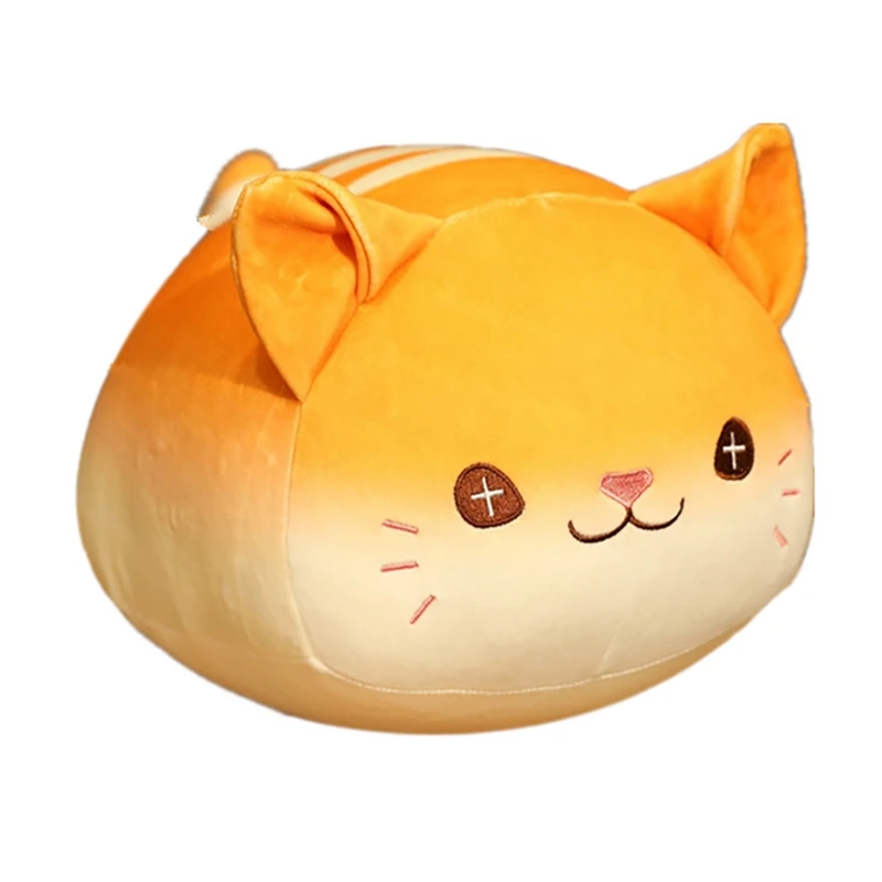 Children's Simulation Bread Cat-Shaped Plush Toy Sofa Car Decoration Girl Gift Cat Pillow Doll Happy Birthday