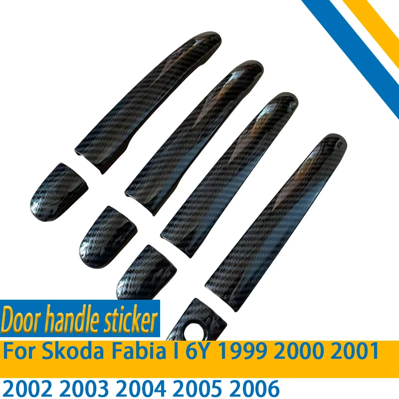Car Door Handle Cover Trim Styling Accessories For Skoda Fabia I 6Y 1999 2000 2001 2002 2003 2004 2005 2006