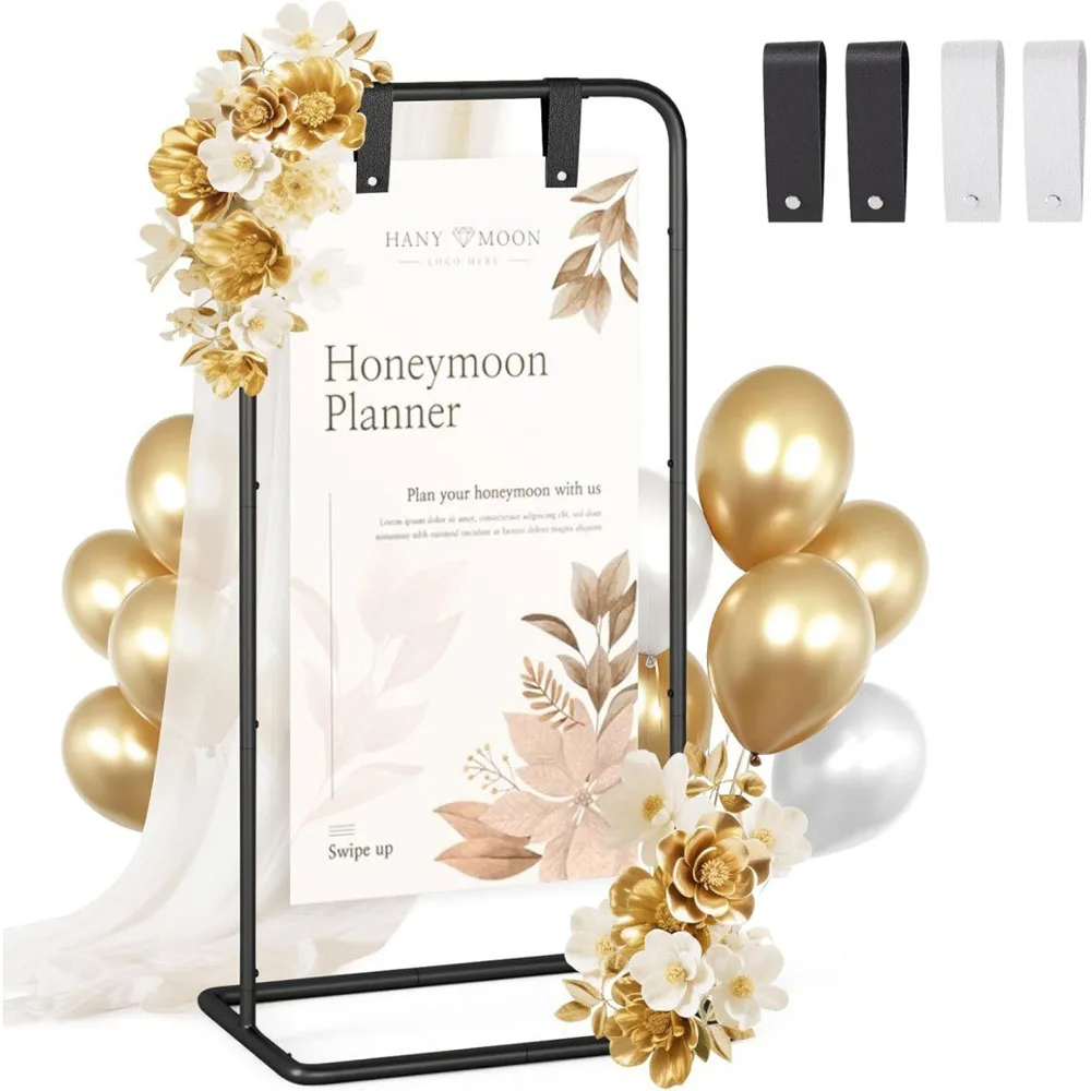 

Wedding Sign Stand 68inch Wedding Welcome Sign Holder for Seating Charts for Event Decor for Party to Welcome Guests