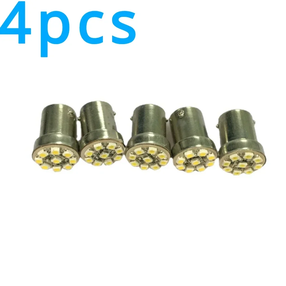 4pcs For Moped Pedal Motorcycle Modified Parts Car Lighting Decorative Light Directional Turn Signal Bulb Electric Vehicle