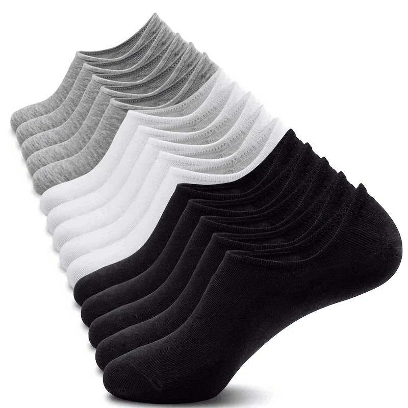 Unisex 5/10/15 Pairs High-Quality Shallow Ankle Boat Socks For Both Men and Women Casual Summer invisible Socks