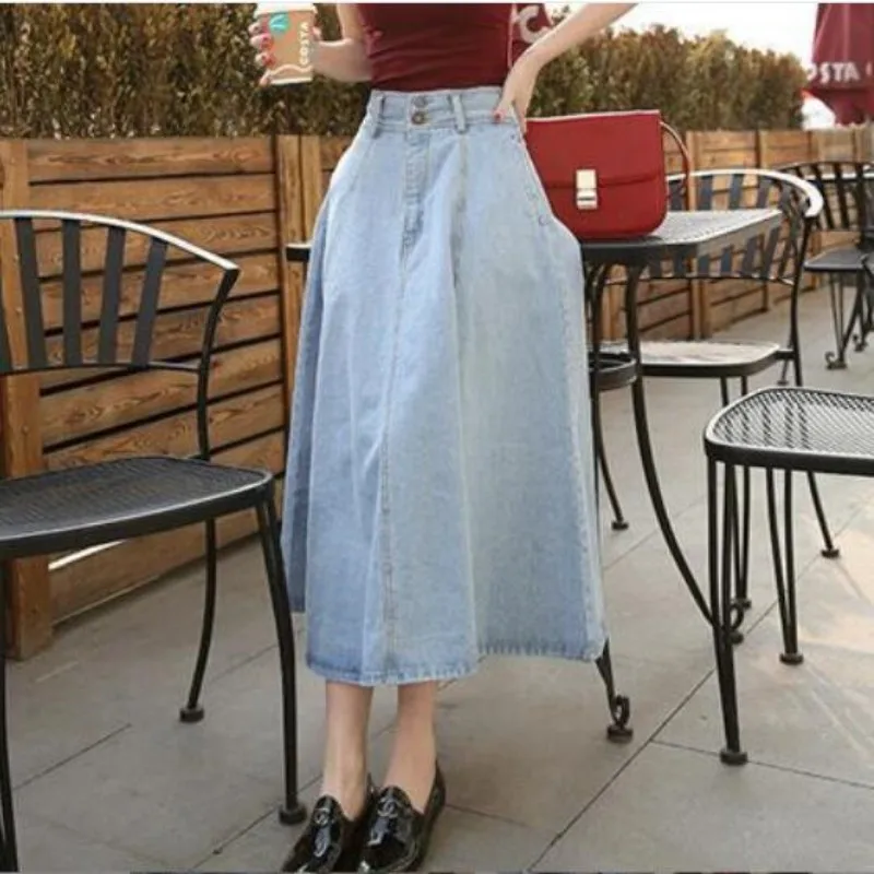 

ZXRYXGS Bestselling 2024 Spring High Waist Denim Skirt Temperament Elegant Trend Shorts Women's Clothing