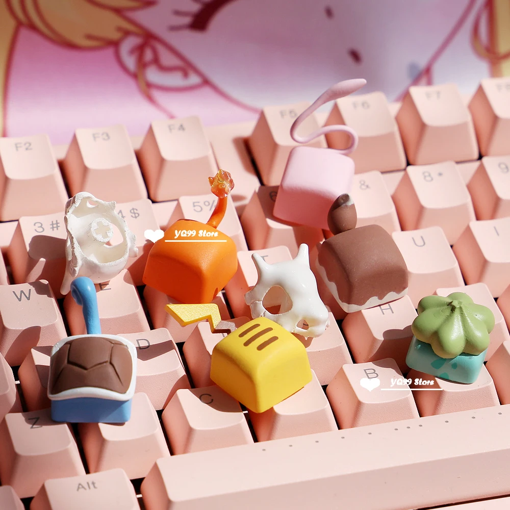 ESC Key Personality Resin Keycap Three-dimensional Anime Cartoon Elf Keycaps kawaii Keyboard keycaps Compatible with MX Switches