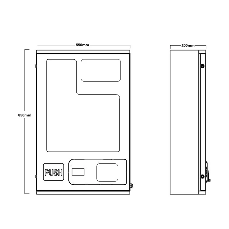 Public Commercial Small Vending Machine With Coin And Bill Payment Tabletop For Mask