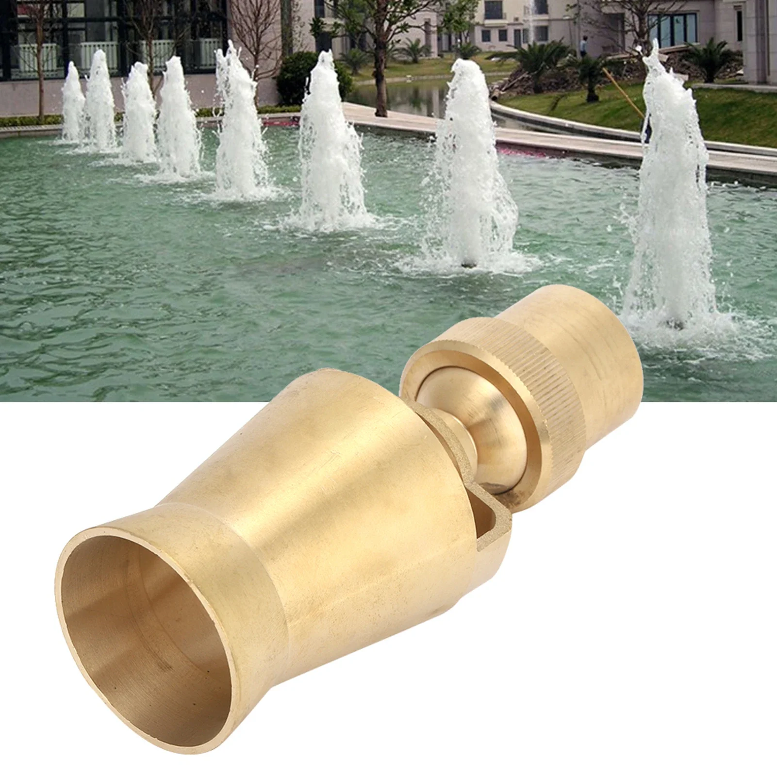 G1in DN25 الأرز على شكل قابل للتعديل نافورة الماء فوهة رذاذ بركة الرش رئيس Waterscape ديكور
