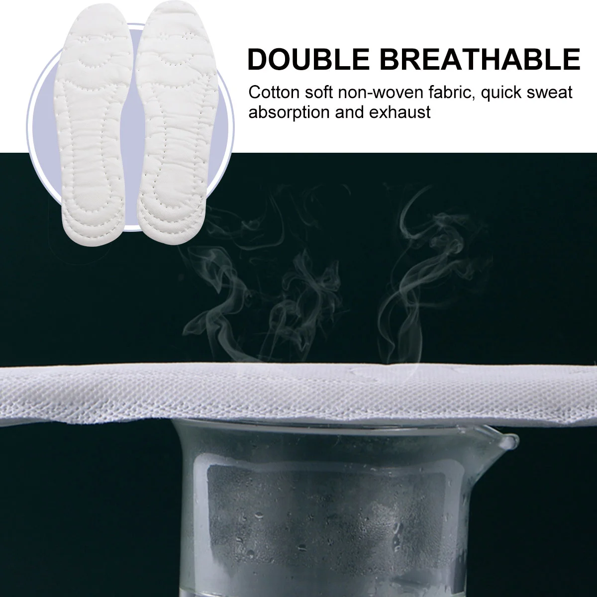5 คู่ Deodorizers Insoles รองเท้าผ้าใบรองเท้าส้นสูงรองเท้ารองเท้าผ้าฝ้ายสําหรับชาย Breathable