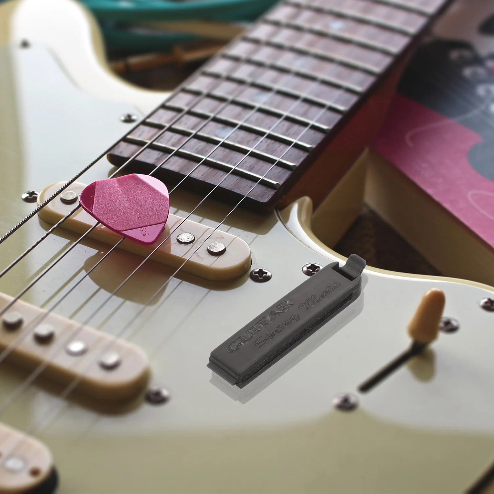 

Guitar String Mute Dampener Plastic Sponge Acoustic Classical Folk Guitar Noise Damper Practice Tool Reduces Unwanted Resonance