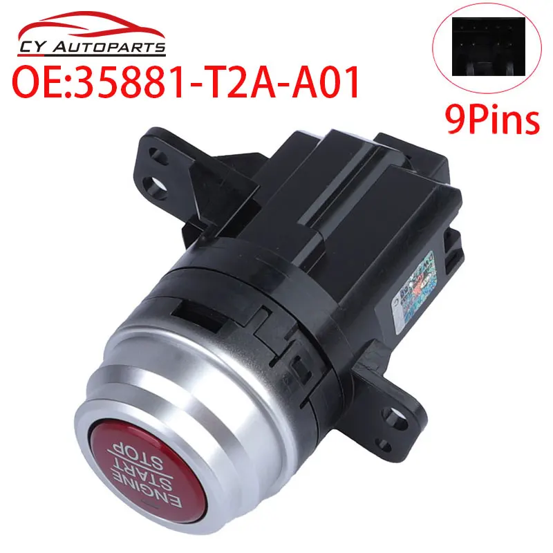 

New Engine Push Button Ignition Key Start Stop Switch For Honda Accord 2013-2015 35881-T2A-A01 35881T2AA01