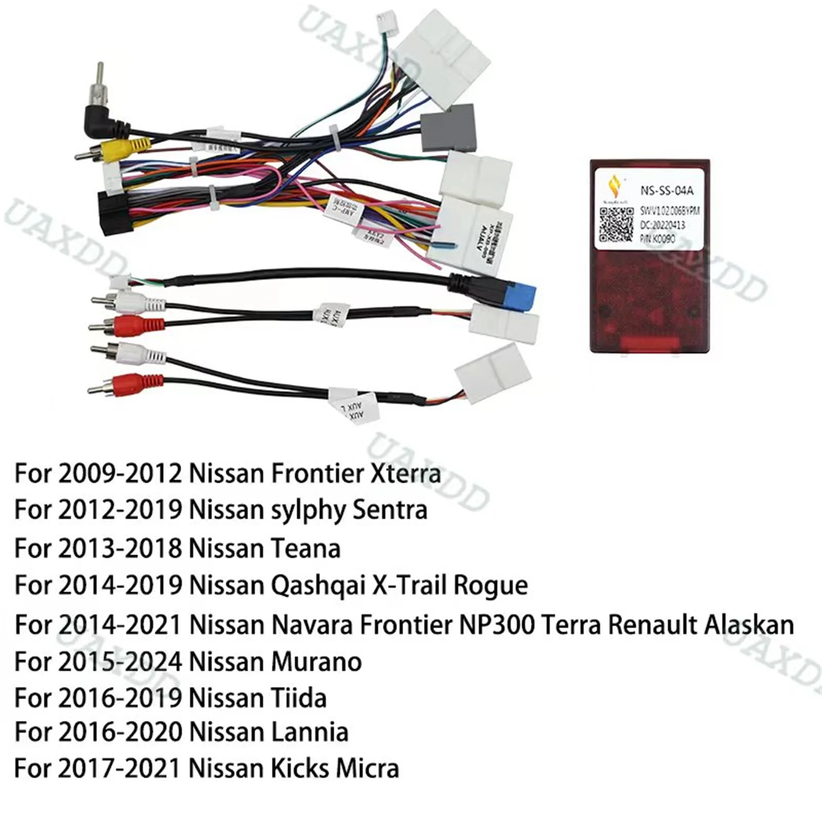 Canbus Current FOR 2014-2024 Nissan X Trail 2019 Qashqai 2017 Murano 2008 2013 Teana 2015 Loulan 2Din Car Cable Wire Electric CD