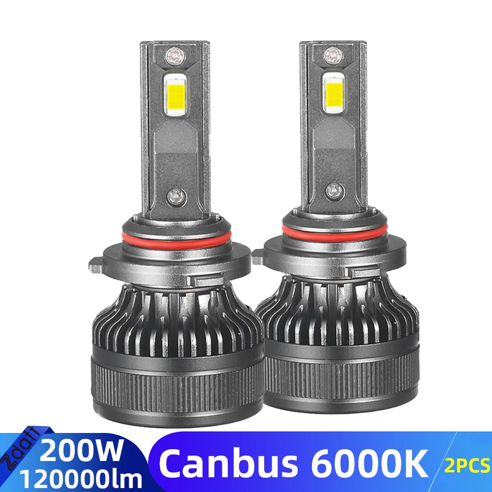 مصباح LED Zdatt للمصباح الأمامي للسيارة ، H1 ، H4 ، H7 ، H8 ، H11 ، H9 ، ، ، HB3 ، ، HB4 ، Canbus W ، 120000LM ، K ، 12V ، 24 فولت ، أضواء السيارات #1