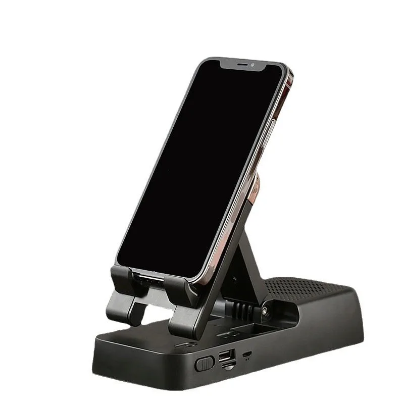 

Mobile phone holder with Bluetooth speaker power bank, live power bank mobile phone holder with Bluetooth speaker