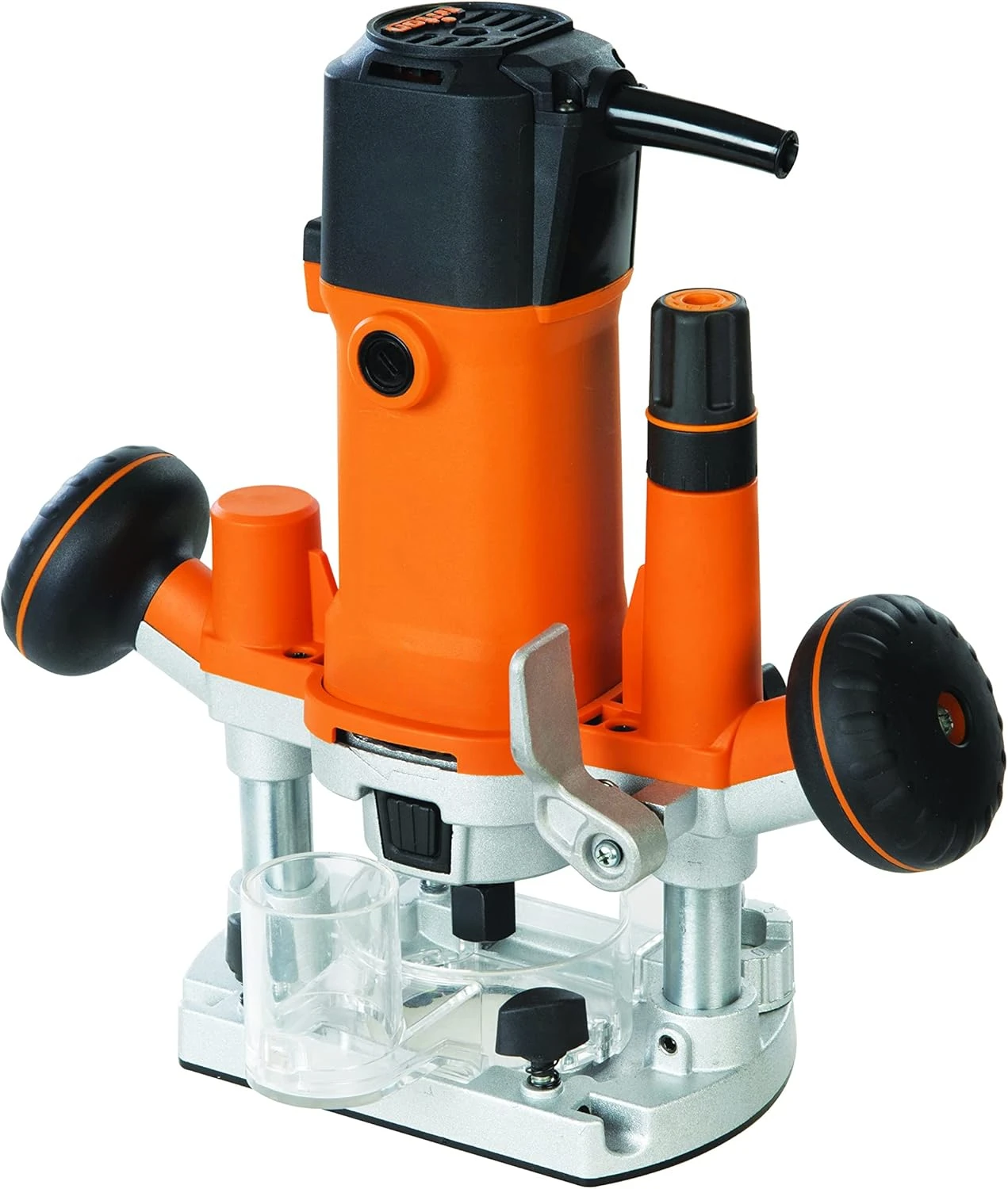 Compact 7.3 Amp Plunge Base Trim Router with Variable Speed and 1/4