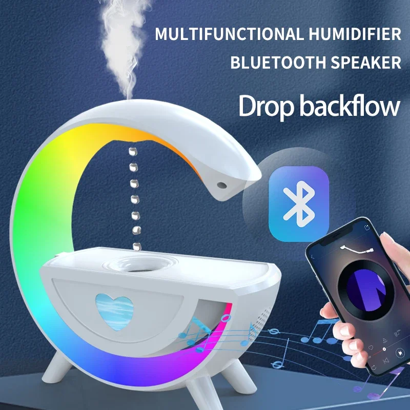 Humidificateur d'air goutte d'eau Anti-gravité grand G populaire 350ML BT haut-parleur humidificateur diffuseur gouttelette d'eau humidificateur à reflux