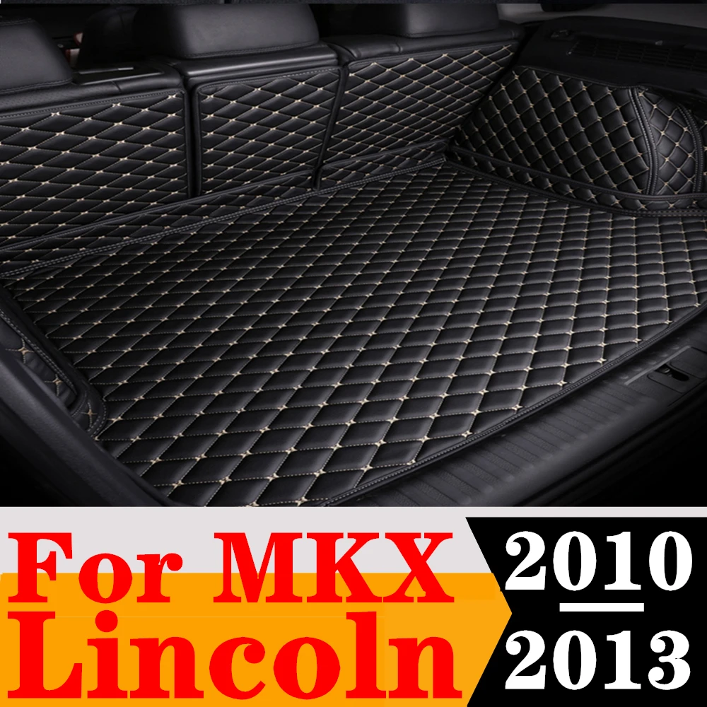 

Custom Full Set Car Trunk Mat For Lincoln MKX 2013 2012 2011 2010 Rear Cargo Liner Tail Boot Tray luggage Pad Auto Carpet Parts