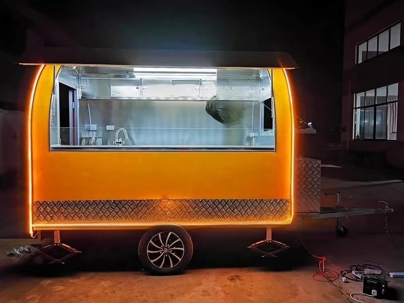Custom Food Truck Concession Trailer Food Trailer with Propane Tank Holder for BBQ Ribs and Pulled Pork Catering