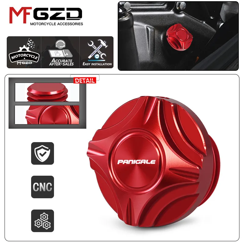 2026 High Quality For PANIGALE 1299 V4 V4R V4S Motorcycle Engine Oil Cap Bolt Fuel Filler Cover Protection Accessories panigale