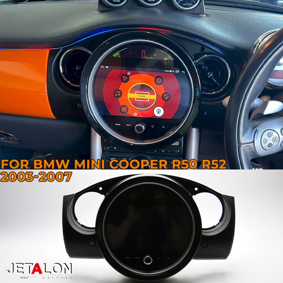 Android 14 Car Radio Wireless Carplay For BMW Mini Cooper R50 R52 2003-2007 Multimedia Video Player 4G GPS Navigation Head Unit