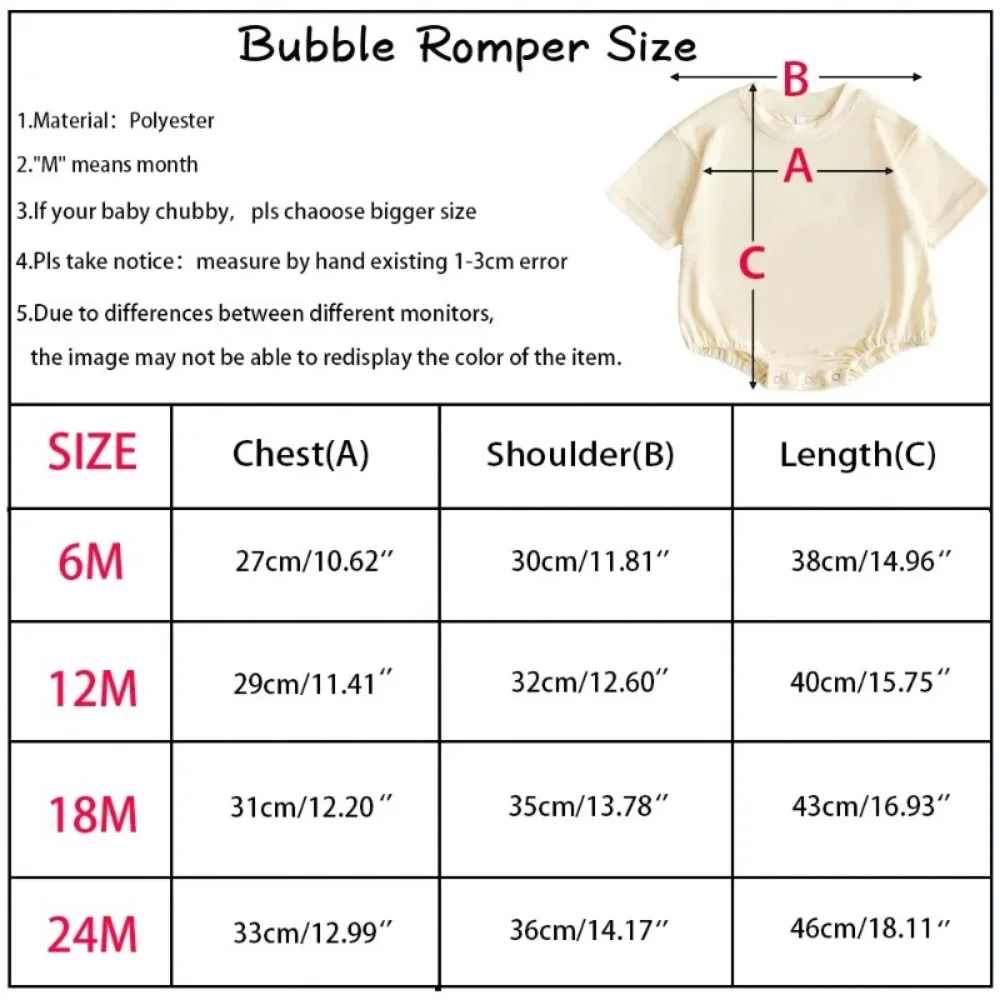 It's My First Birthday Print Baby Boy Bubble Romper Short Sleeve Oversized Bubble Bodysuit Birthday Party Infant Clothing
