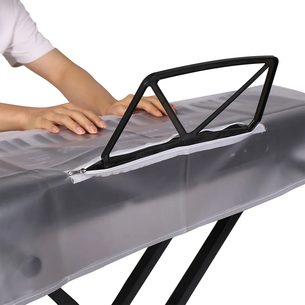 Electronic Piano Transparent Dust Cover Electronic Grind Keyboard PEVA Stylish Waterproof 61 Key Cleaning Home