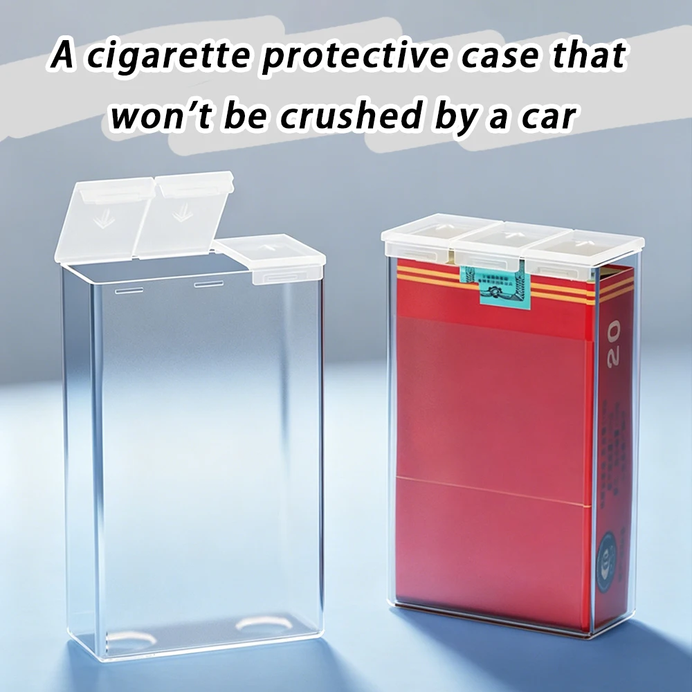 High-Quality Plastic Cigarette Box Anti-Drop Anti-Step Anti-Car Crushing Protective Cover Simple Style for Cigarette Safety