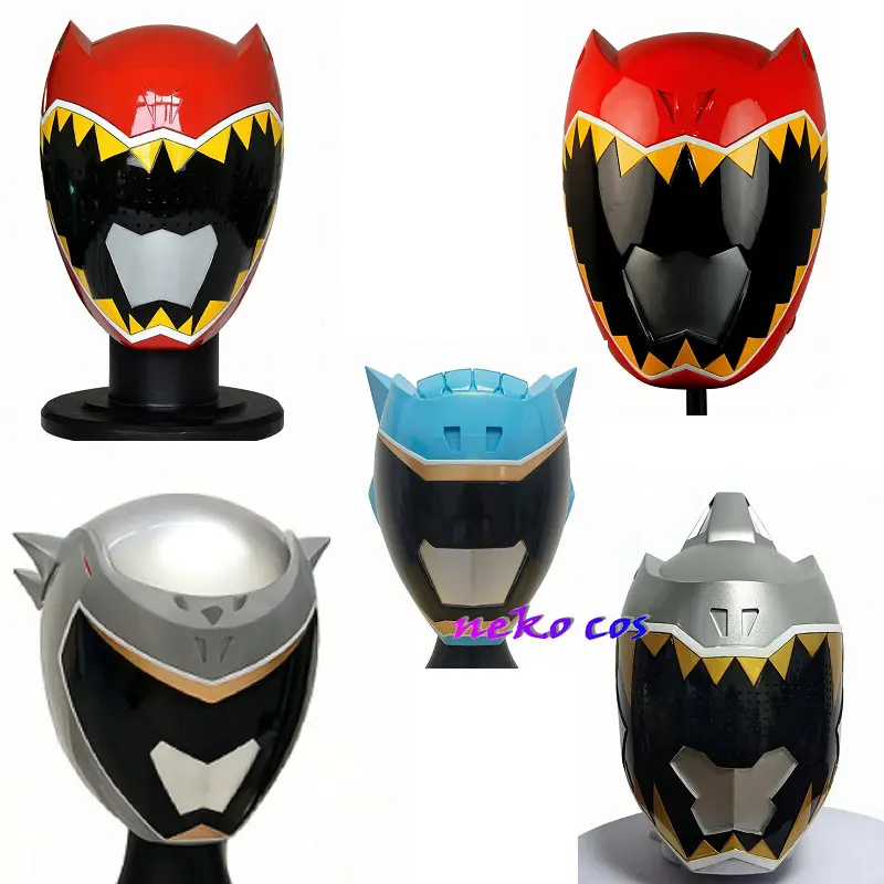 Костюм для косплея Zyuden Sentai Kyoryuger: Красный, Серебряный, Серый Кёриу, Шлем и маска Рамиреса из смолы